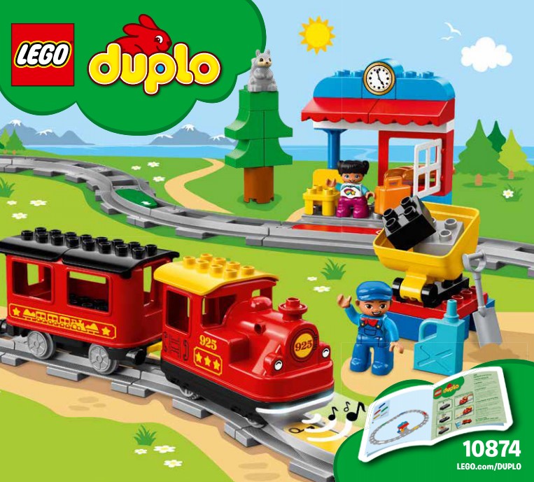 Lego 10874 - die Bauanleitung zur Duplo Dampfeisenbahn