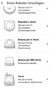 iRobot Terra t7 Mähroboter App