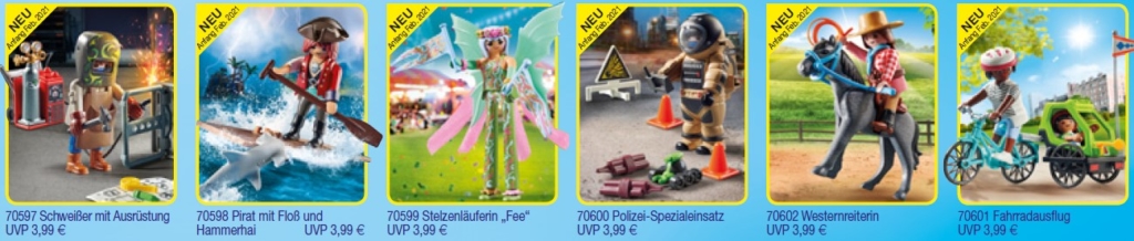 6 Special Plus Playmobil Figuren ab Anfang Februar 2021