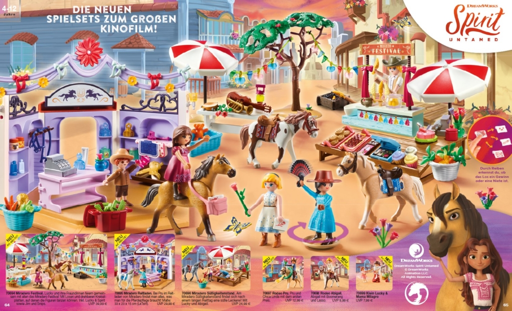 6 neue Playmobil Spirit Artikel mit Lucky und Freunden